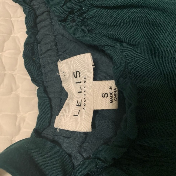 Lulus Tiered Tied Strap Mini Dress- Hunter Green - Picture 3 of 7